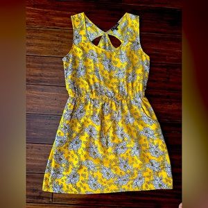 BeBop Yellow Floral Mini Dress